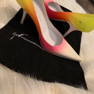 Giuseppe Zanotti Design Neon Patent Leather Pumps